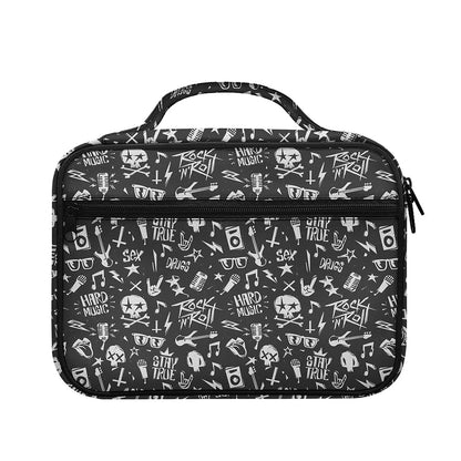 Grunge Rock And Roll Pattern Print Briefcase Bible Bag