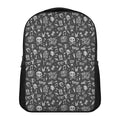 Grunge Rock And Roll Pattern Print Casual Backpack