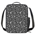 Grunge Rock And Roll Pattern Print Crossbody Lunch Bag