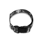 Grunge Rock And Roll Pattern Print Dog Collar