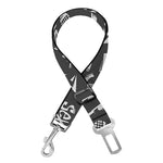 Grunge Rock And Roll Pattern Print Dog Seat Belt