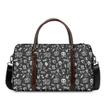 Grunge Rock And Roll Pattern Print Duffle Bag