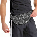 Grunge Rock And Roll Pattern Print Fanny Pack