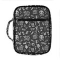 Grunge Rock And Roll Pattern Print Front Pocket Bible Bag