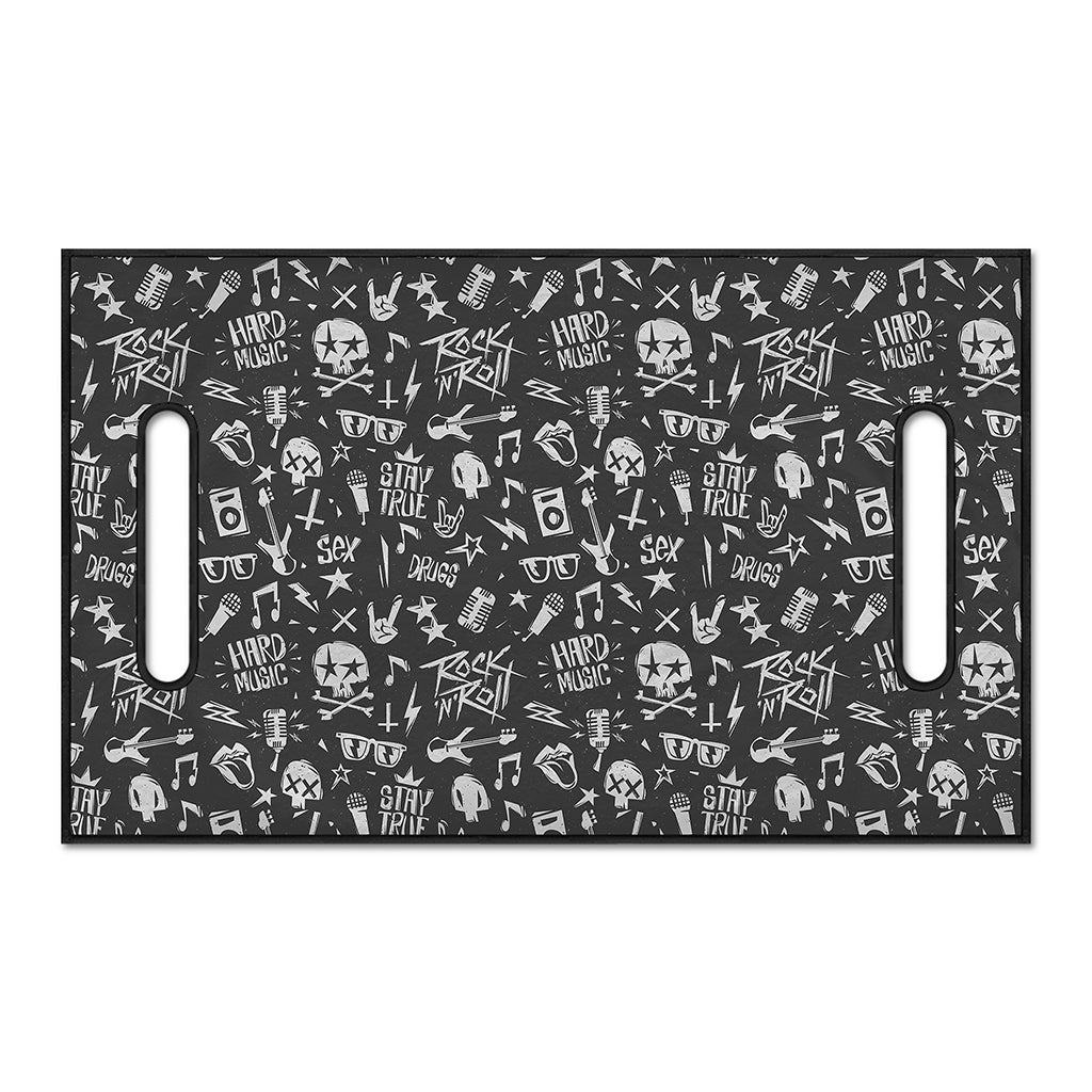 Grunge Rock And Roll Pattern Print Golf Cart Seat Cover