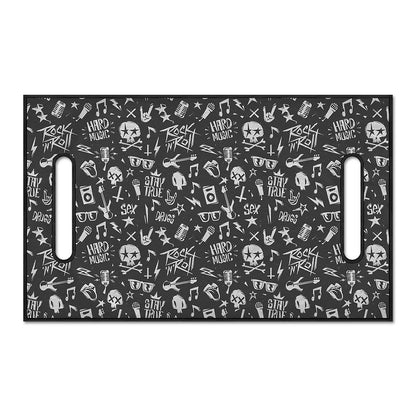 Grunge Rock And Roll Pattern Print Golf Cart Seat Cover