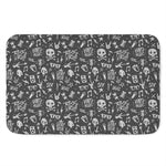 Grunge Rock And Roll Pattern Print Indoor Door Mat