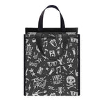 Grunge Rock And Roll Pattern Print Insulated Lunch Tote