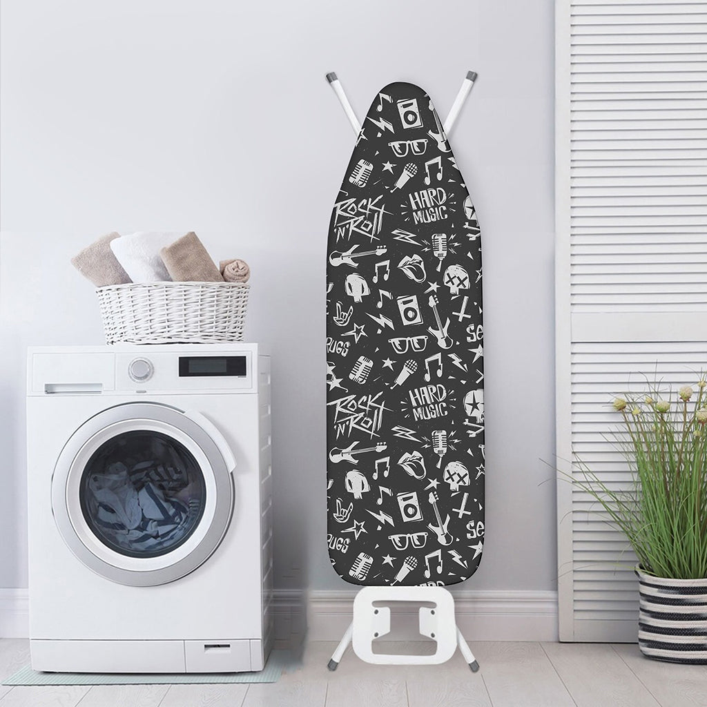 Grunge Rock And Roll Pattern Print Ironing Board Cover