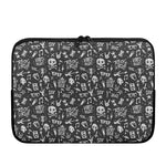 Grunge Rock And Roll Pattern Print Laptop Sleeve