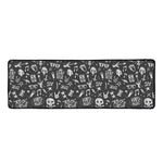 Grunge Rock And Roll Pattern Print Long Kitchen Mat