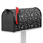 Grunge Rock And Roll Pattern Print Mailbox Cover