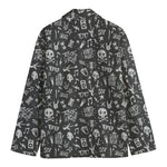 Grunge Rock And Roll Pattern Print Men's Blazer