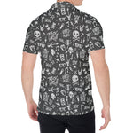 Grunge Rock And Roll Pattern Print Men's Shirt