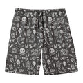 Grunge Rock And Roll Pattern Print Men's Swim Trunks