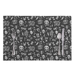 Grunge Rock And Roll Pattern Print Placemat
