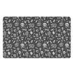 Grunge Rock And Roll Pattern Print Polyester Doormat