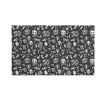Grunge Rock And Roll Pattern Print Polyester Flag
