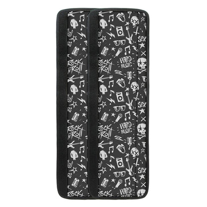 Grunge Rock And Roll Pattern Print Refrigerator Handle Covers