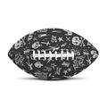 Grunge Rock And Roll Pattern Print Rugby Ball