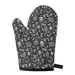 Grunge Rock And Roll Pattern Print Single Oven Mitt
