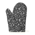 Grunge Rock And Roll Pattern Print Single Oven Mitt