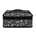Grunge Rock And Roll Pattern Print Small Lunch Bag