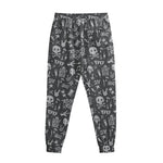 Grunge Rock And Roll Pattern Print Sweatpants
