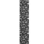 Grunge Rock And Roll Pattern Print Table Runner