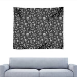 Grunge Rock And Roll Pattern Print Tapestry