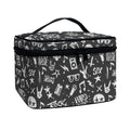 Grunge Rock And Roll Pattern Print Travel Makeup Bag