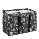 Grunge Rock And Roll Pattern Print Utility Tote Bag