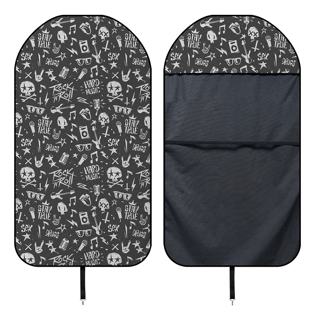 Grunge Rock And Roll Pattern Print Waterproof Car Seat Cover