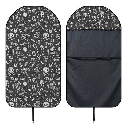 Grunge Rock And Roll Pattern Print Waterproof Car Seat Cover