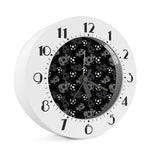Grunge Soccer Ball Pattern Print Alarm Clock