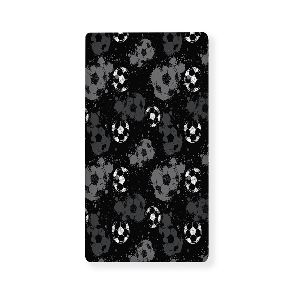 Grunge Soccer Ball Pattern Print Baby Crib Sheet
