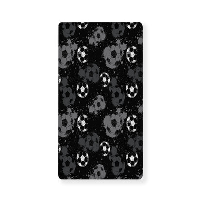 Grunge Soccer Ball Pattern Print Baby Crib Sheet