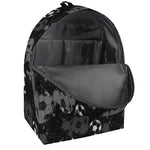 Grunge Soccer Ball Pattern Print Backpack