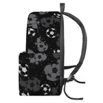 Grunge Soccer Ball Pattern Print Backpack