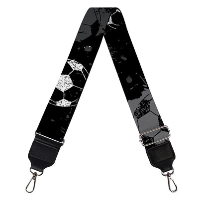 Grunge Soccer Ball Pattern Print Bag Strap