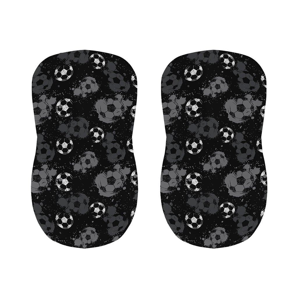 Grunge Soccer Ball Pattern Print Bar Stool Covers
