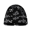 Grunge Soccer Ball Pattern Print Beanie