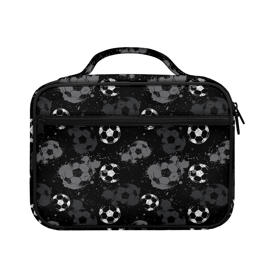 Grunge Soccer Ball Pattern Print Briefcase Bible Bag