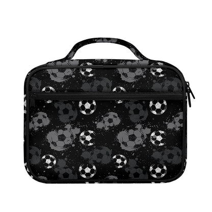 Grunge Soccer Ball Pattern Print Briefcase Bible Bag