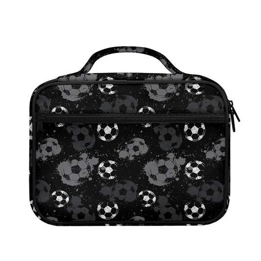 Grunge Soccer Ball Pattern Print Briefcase Bible Bag