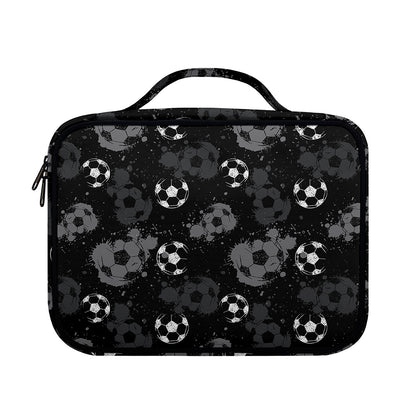 Grunge Soccer Ball Pattern Print Briefcase Bible Bag