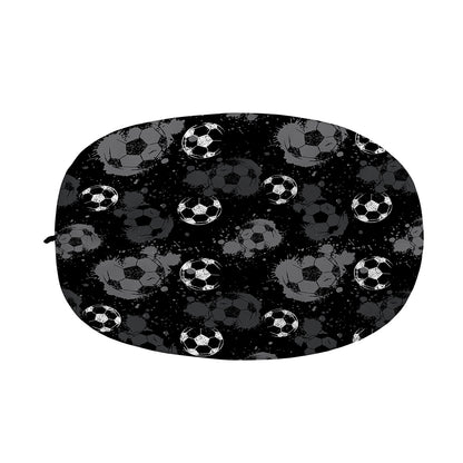 Grunge Soccer Ball Pattern Print Car Side Mirror Covers