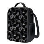 Grunge Soccer Ball Pattern Print Crossbody Lunch Bag