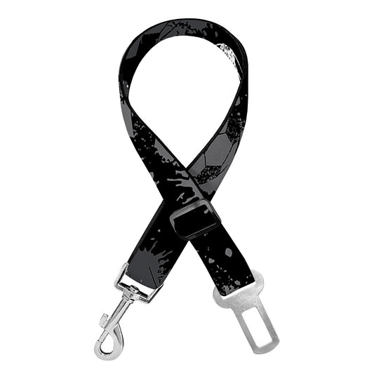 Grunge Soccer Ball Pattern Print Dog Seat Belt