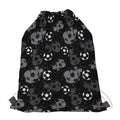 Grunge Soccer Ball Pattern Print Drawstring Bag